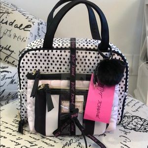 NWT Betsey Johnson 3-piece Cosmetic Bag Set
